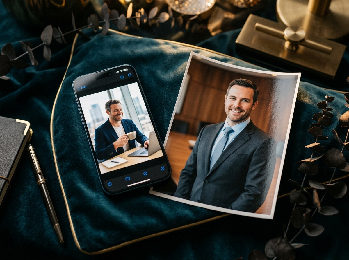 Phone photo transformed into a corporate image