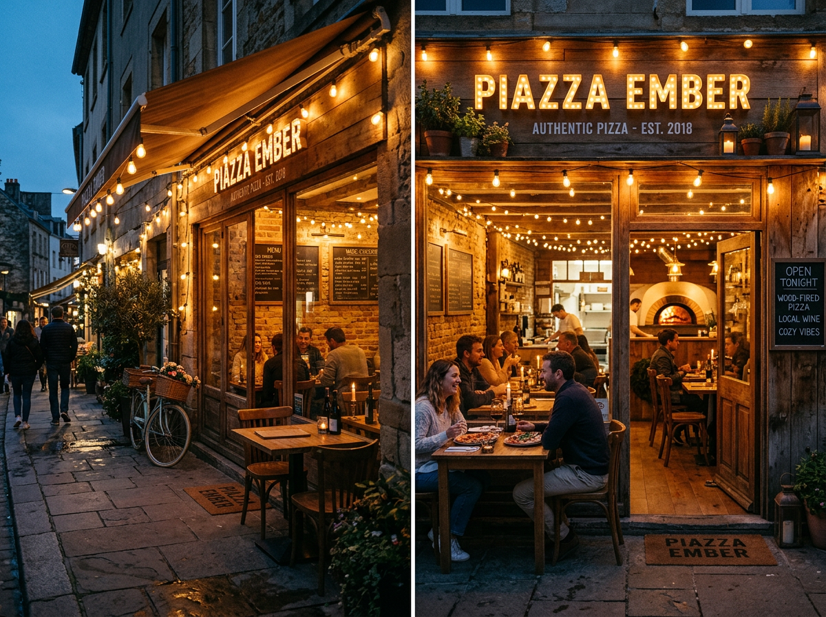 Piazza Ember restaurant exterior