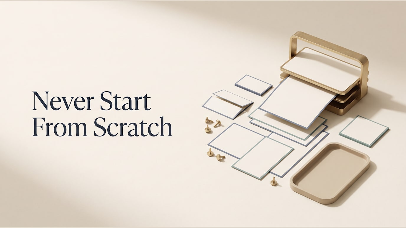 Never Start From Scratch