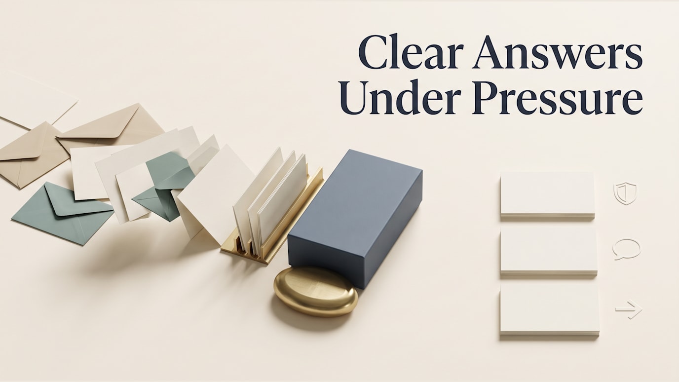 Clear Answers Under Pressure