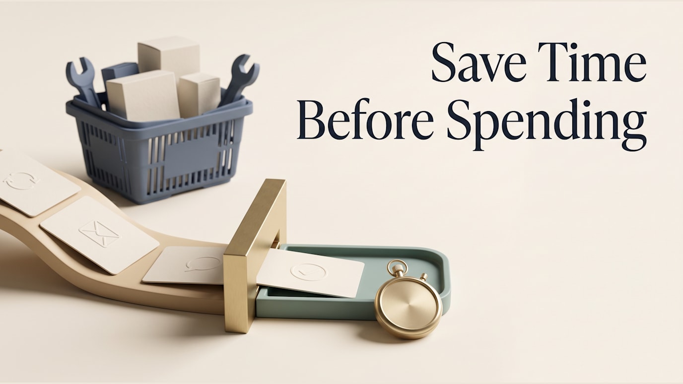 Save Time Before Spending