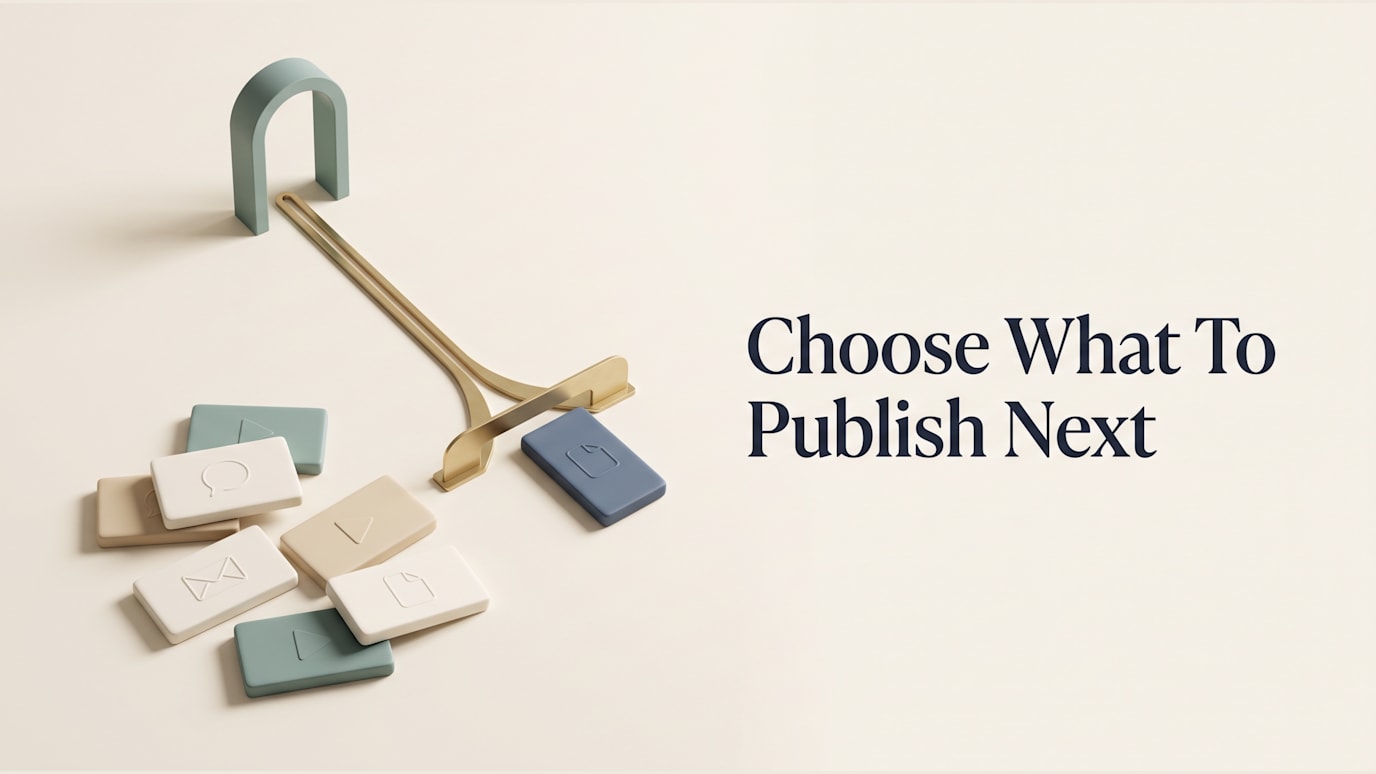 Choose What To Publish Next