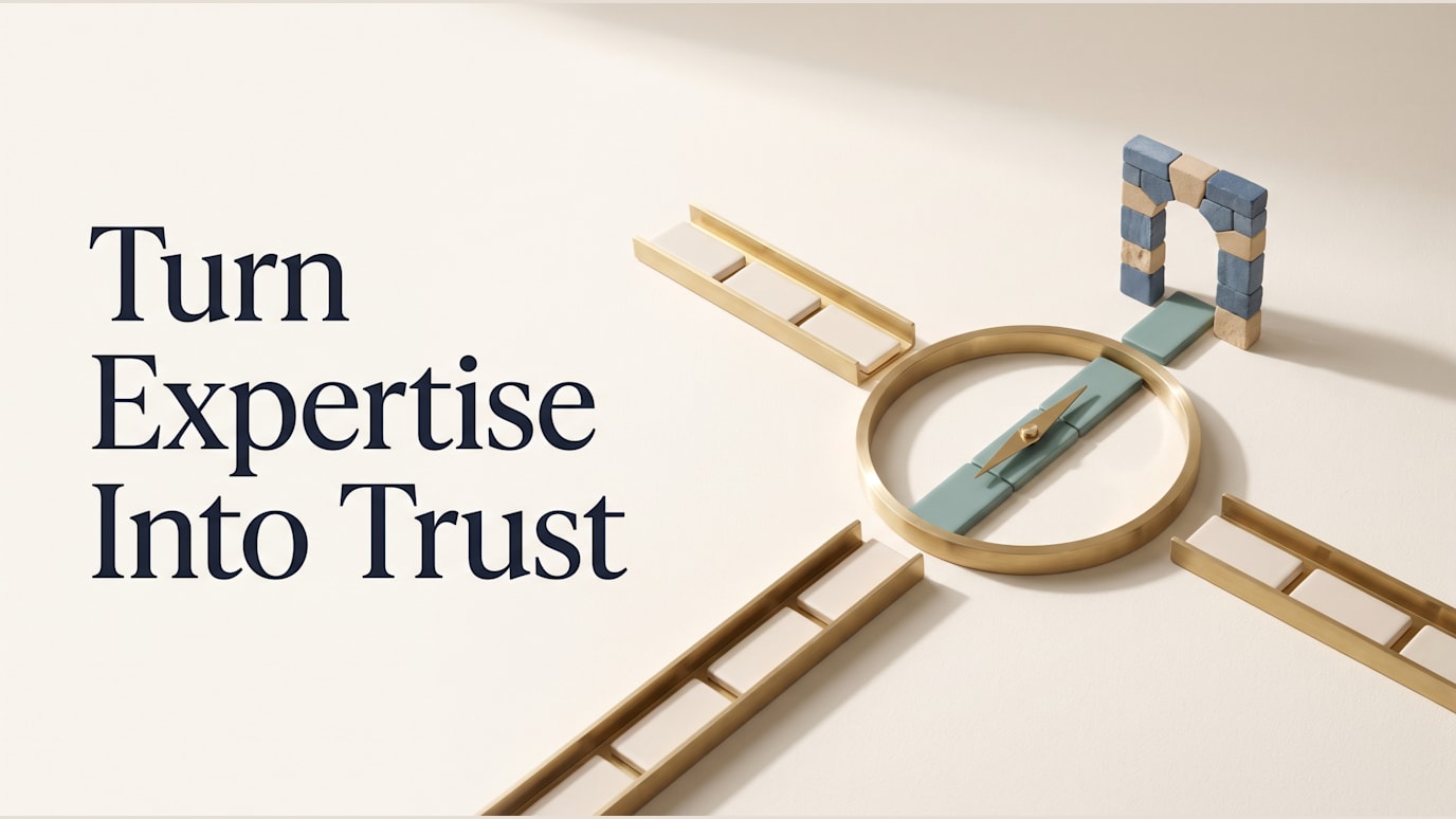 Turn Expertise Into Trust