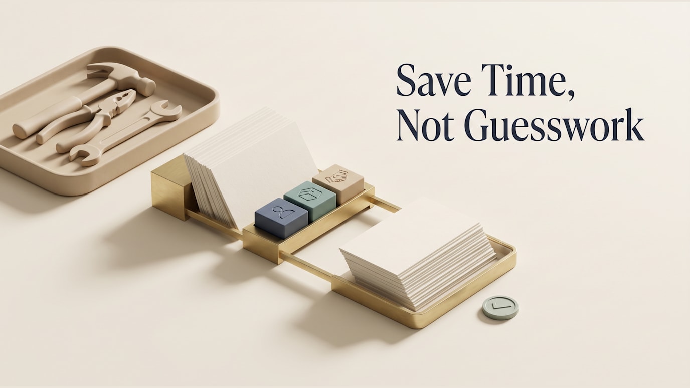 Save Time, Not Guesswork