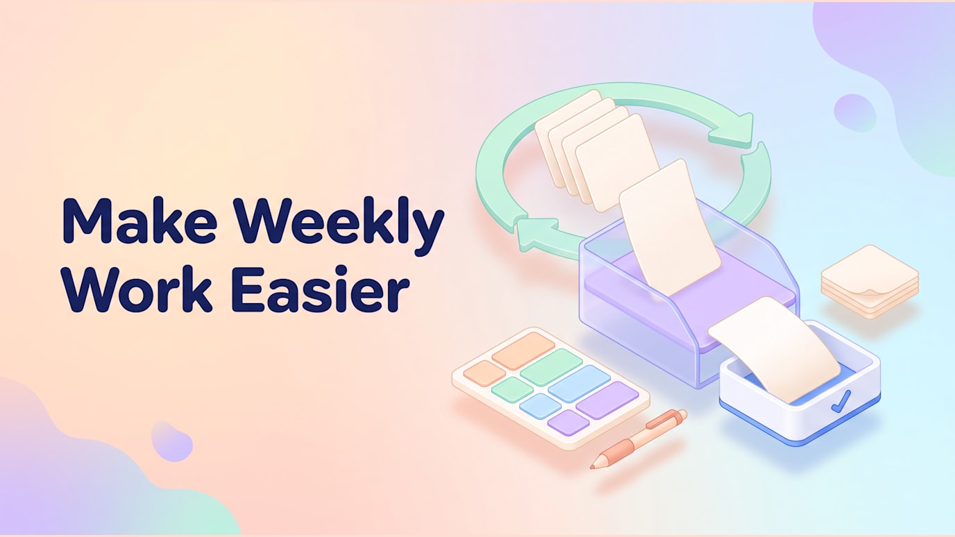 Make Weekly Work Easier