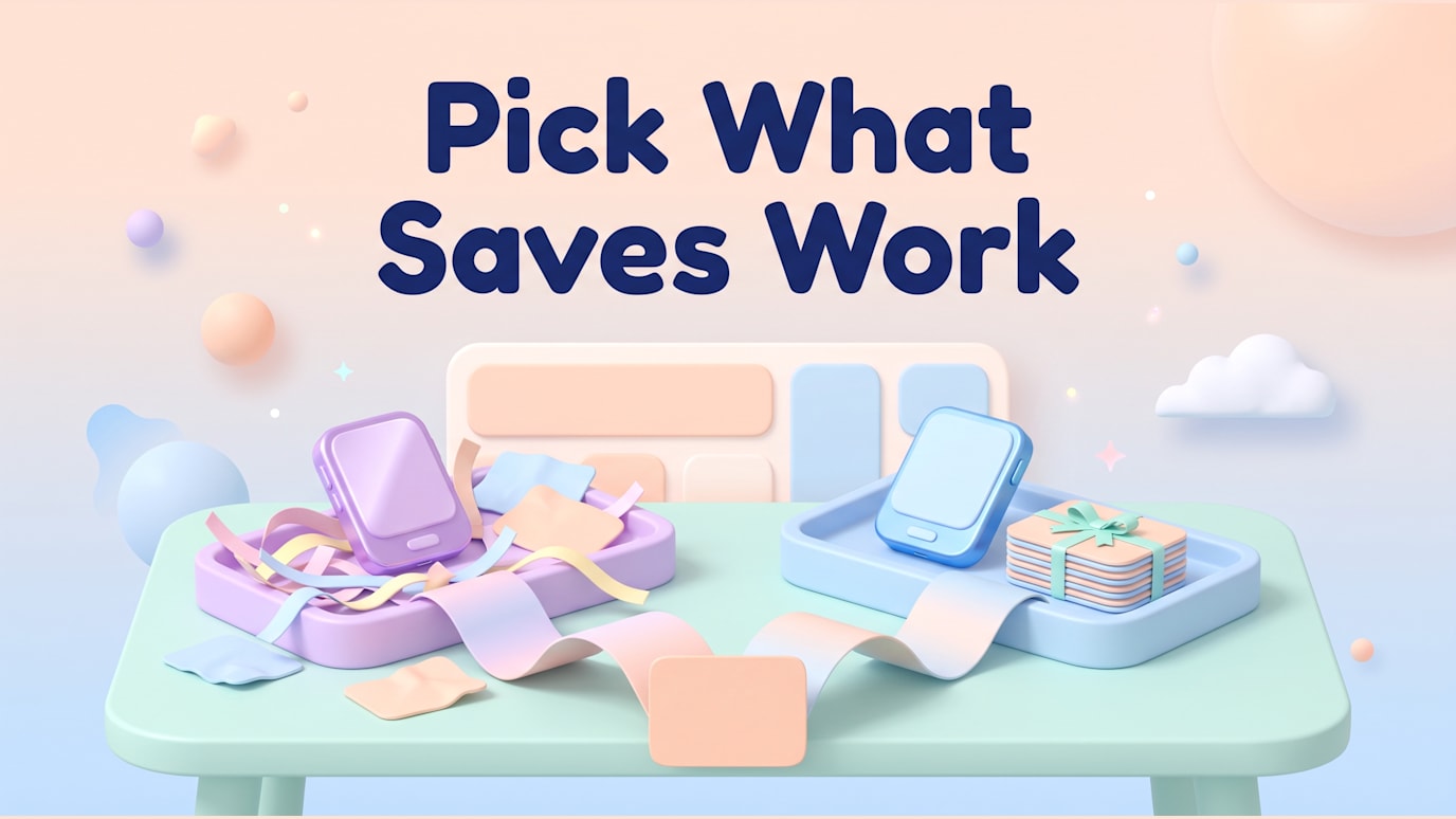 Pick What Saves Work