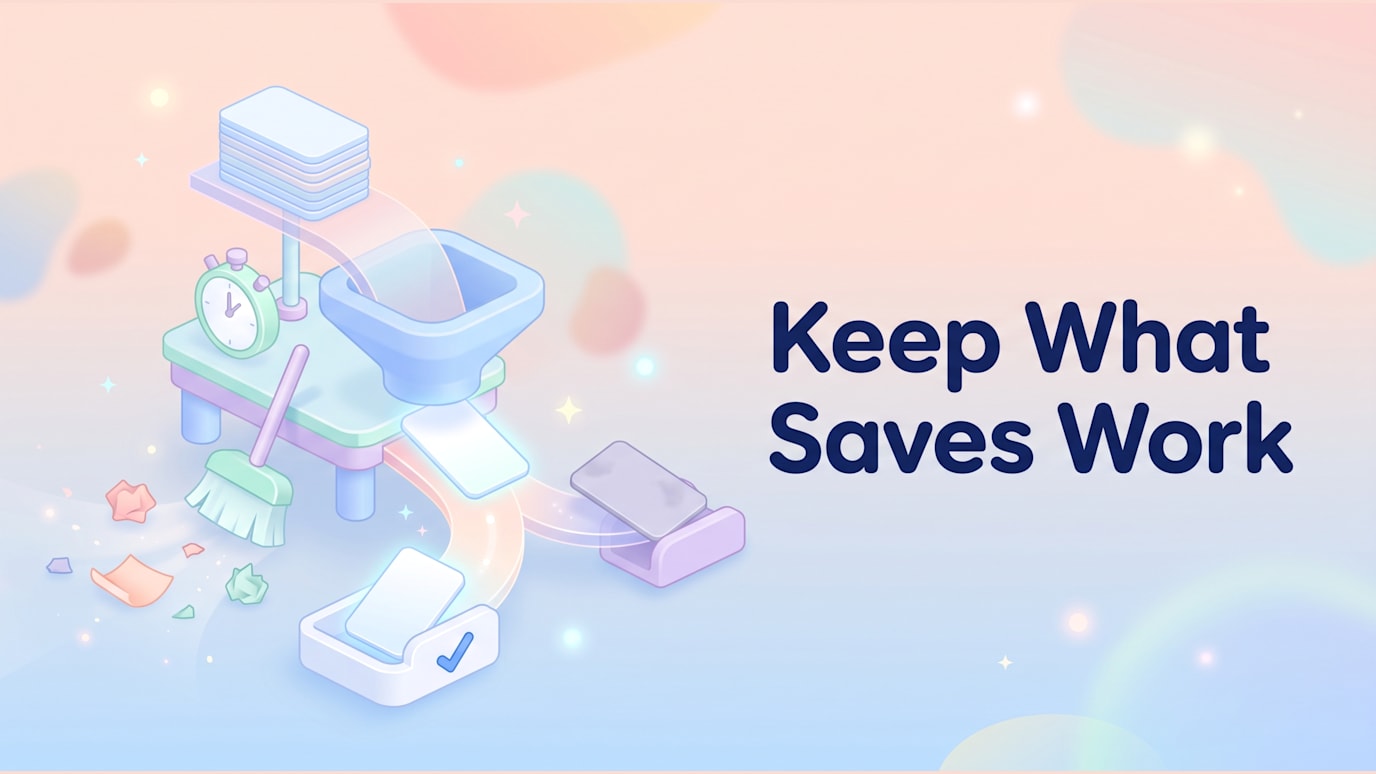Keep What Saves Work