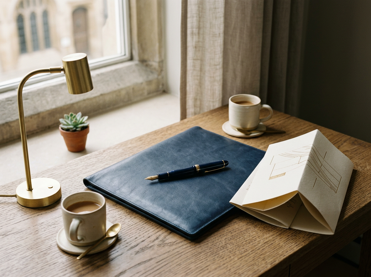 Editorial still life representing authority and credibility