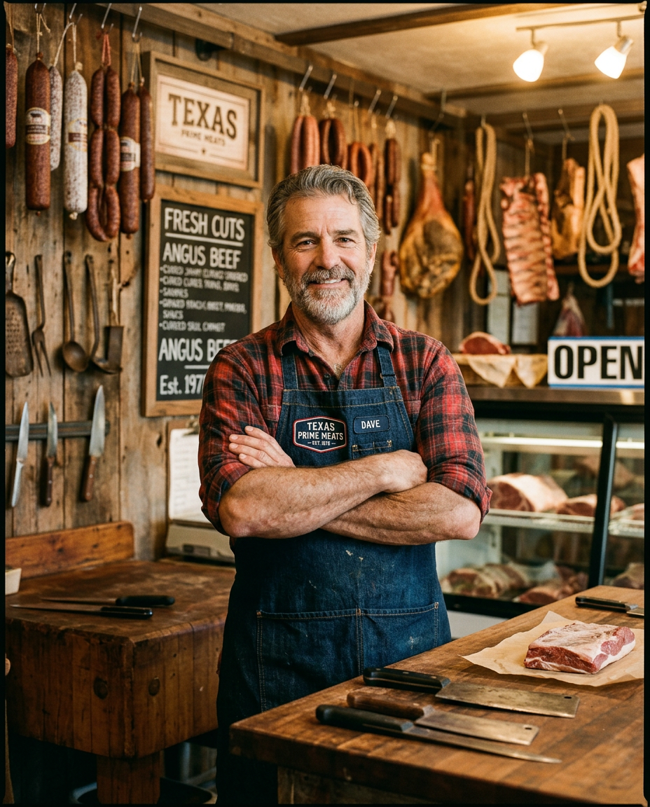 Master butcher Hank Dobbins