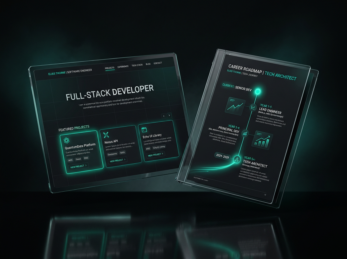 CodeNest starter kit portfolio and roadmap mockup