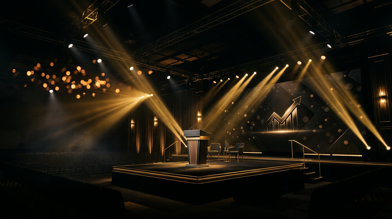 Garrett Gunderson wealth-building event stage